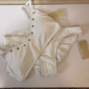 NWT Michael Kors White Bikini
